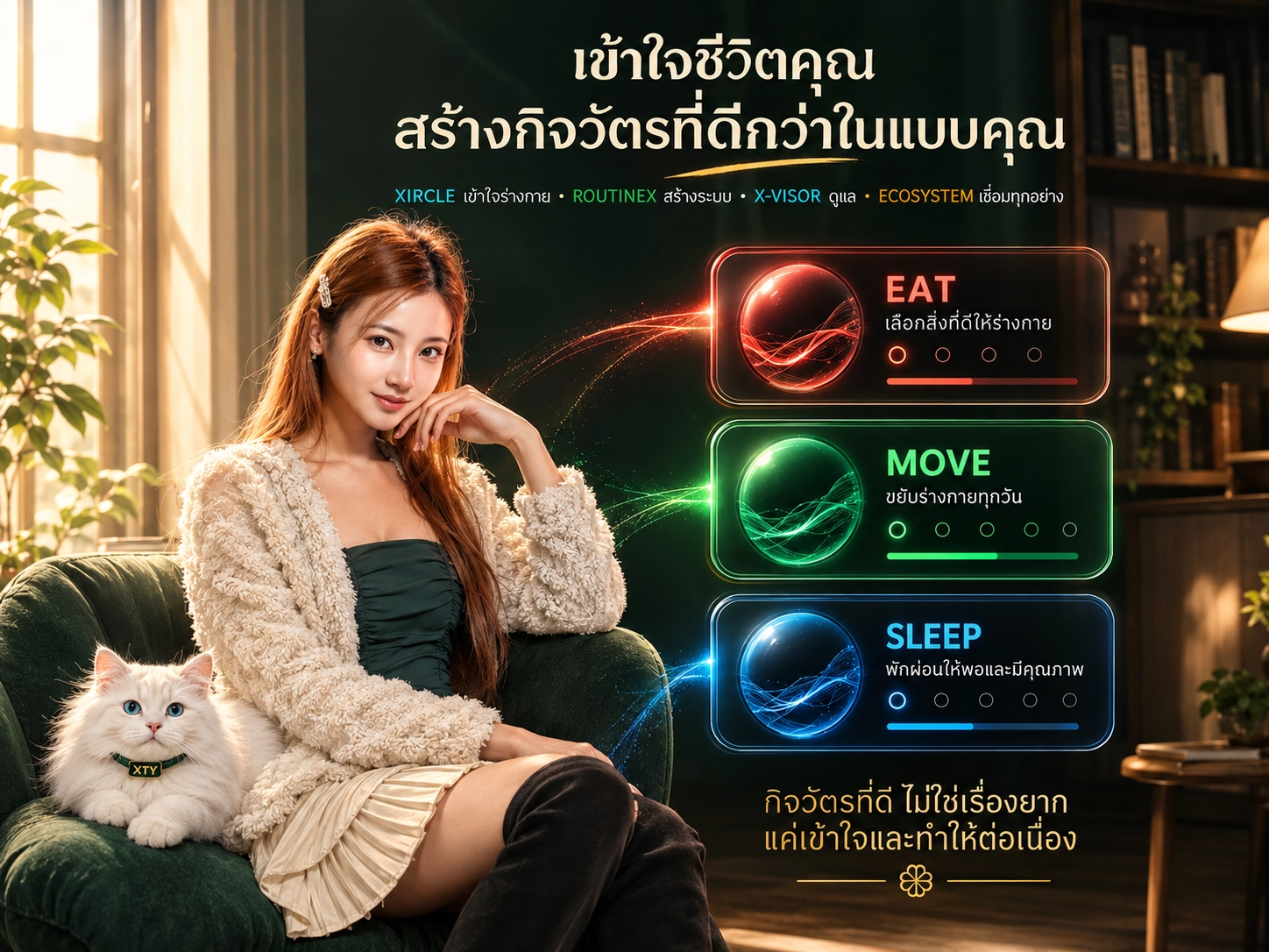 Xircle ช่วยมองการกิน การขยับ และการพัก