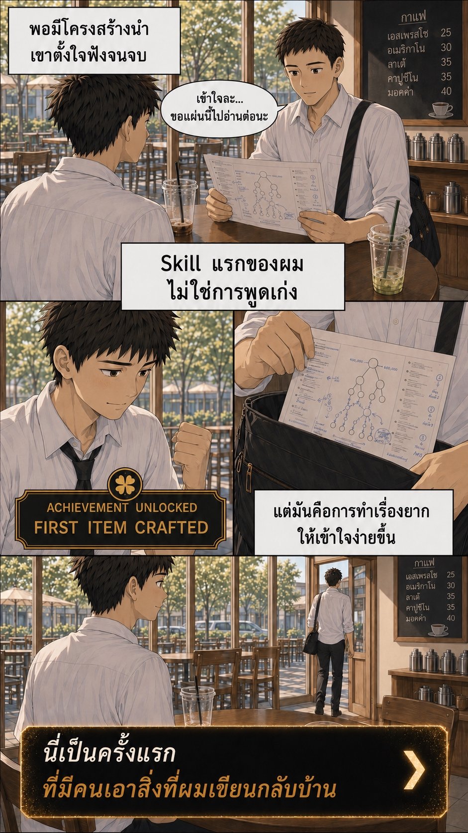 เรื่องเล่าจากโรงตีเหล็ก ตอนที่ 2 — ไอเท็มชิ้นแรก — ช่องที่ 4