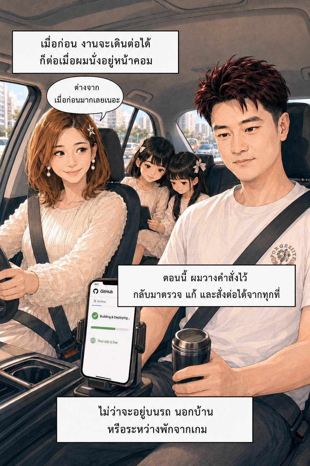 เรื่องเล่าจากโรงตีเหล็ก ตอนที่ 7 ภาพที่ 2 — ตรวจ แก้ และสั่งงานต่อได้จากทุกที่