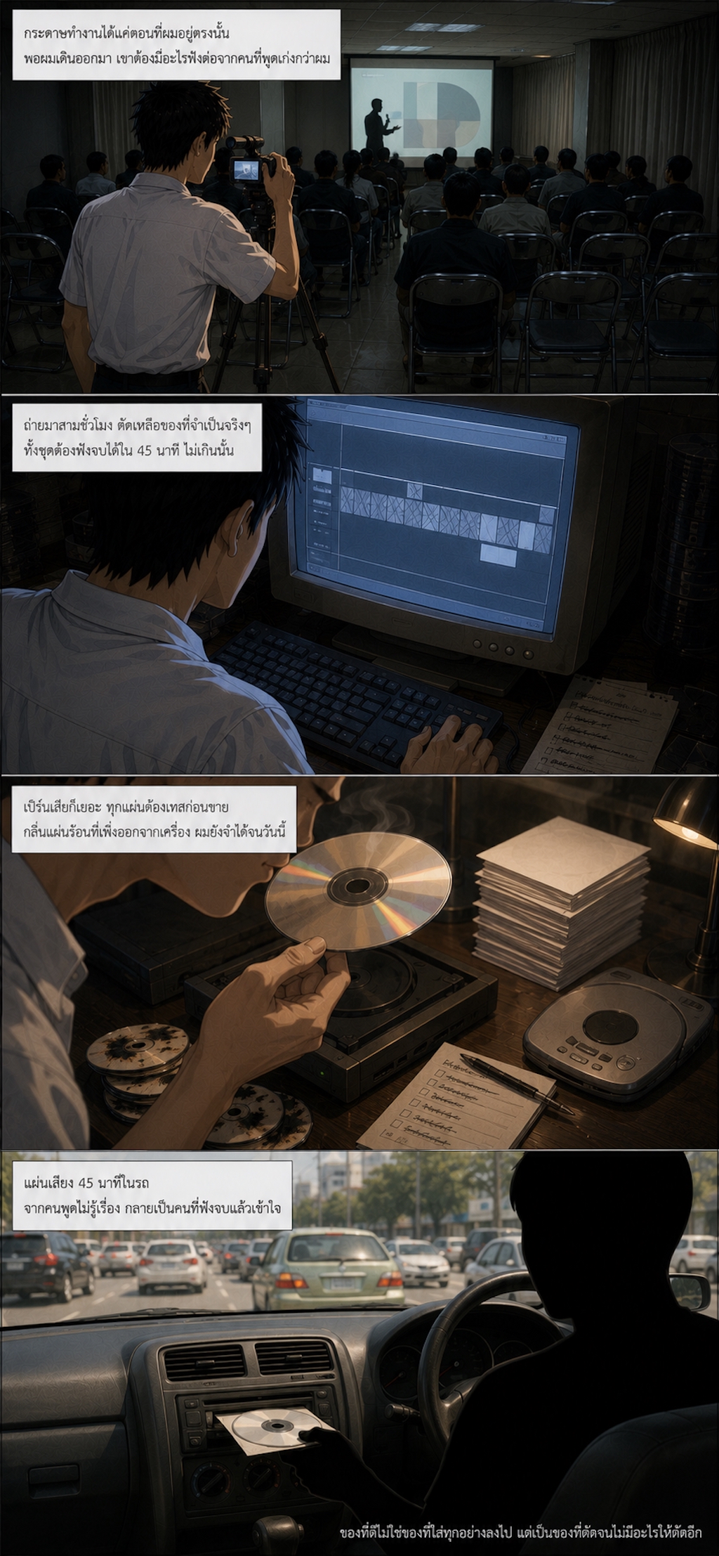 Version แรก ตอนที่ 4 — สิ่งที่เดินทางแทนเรา